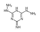 4,6-dihydrazinyl-1,3,5-triazin-2-amine结构式