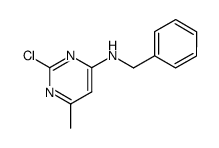 benzyl-(2-chloro-6-methylpyrimidin-4-yl)amine结构式