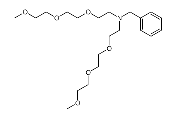 N,N bis(triethyleneglycol-monomethylether)benzylamine Structure