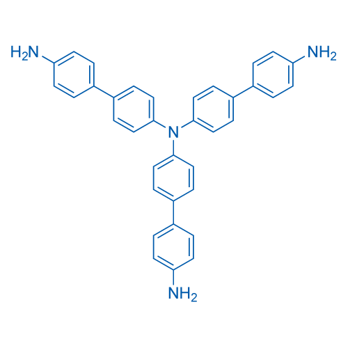 N4,N4-双(4'-氨基-[1,1'-联苯]-4-基)-[1,1'-联苯]-4,4'-二胺结构式