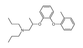 N,N-Dipropyl-2-[o-(o-tolyloxy)phenoxy]propylamine结构式