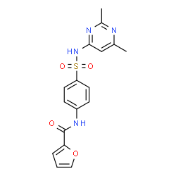 N-{4-[(2,6-dimethylpyrimidin-4-yl)sulfamoyl]phenyl}furan-2-carboxamide结构式