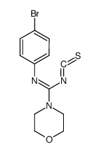 N-(4-bromo-phenyl)-morpholine-4-carboximidoyl isothiocyanate Structure