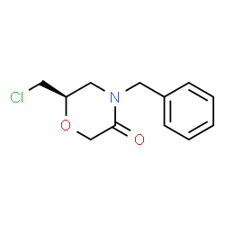 (R)-4-苄基-6-(氯甲基)吗啉-3-酮结构式