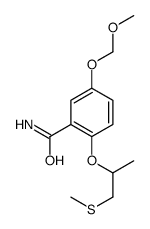 5-(methoxymethoxy)-2-(1-methylsulfanylpropan-2-yloxy)benzamide结构式