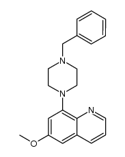 8-(4-benzyl-piperazin-1-yl)-6-methoxy-quinoline结构式