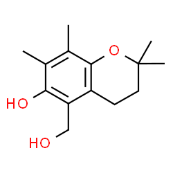 3,4-Dihydro-6-hydroxy-2,2,7,8-tetramethyl-2H-1-benzopyran-5-methanol结构式