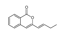 3-[(E)-1-Butenyl]-1H-2-benzopyran-1-one结构式