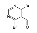 4,6-dibromopyrimidine-5-carbaldehyde Structure