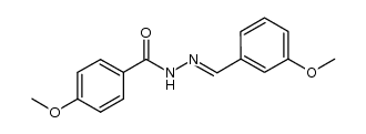 4-methoxy-N'-(3-methoxybenzylidene)benzohydrazide结构式