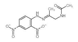 Acetamide,N-[2-[2-(2,4-dinitrophenyl)hydrazinylidene]propyl]- Structure