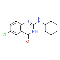 6-Chloro-2-(cyclohexylamino)quinazolin-4(3H)-one Structure