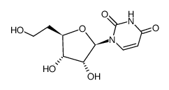 1-(5-deoxy-β-D-ribo-hexofuranosyl)uracil Structure