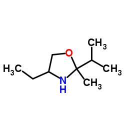 Oxazolidine, 4-ethyl-2-methyl-2-(1-methylethyl)- (9CI) picture