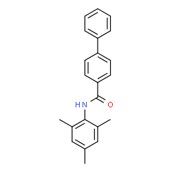 N-Mesityl-4-biphenylcarboxamide结构式