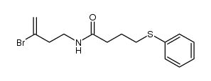 N-(3-bromobut-3-enyl)-4-(phenylsulfanyl)butyramide结构式