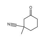 3-Cyano-3-methylcyclohexanone Structure