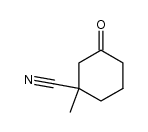 3-Cyano-3-methylcyclohexanone structure