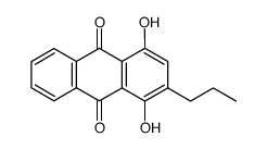 1,4-Dihydroxy-2-propyl-9,10-anthraquinone结构式