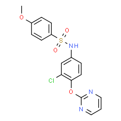 N-[3-Chloro-4-(2-pyrimidinyloxy)phenyl]-4-methoxybenzenesulfonamide Structure