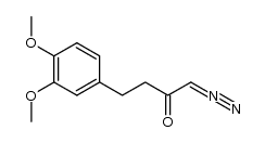 1-Diazo-4-(3,4-dimethoxyphenyl)butan-2-one结构式