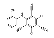 2,4-Dichloro-6-[(2-hydroxyphenyl)amino]-1,3,5-benzenetricarbonitrile结构式