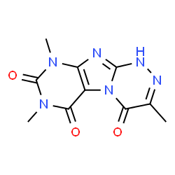 [1,2,4]Triazino[3,4-f]purine-4,6,8(1H,7H,9H)-trione,3,7,9-trimethyl-结构式