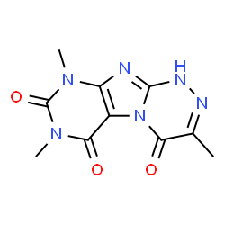 [1,2,4]Triazino[3,4-f]purine-4,6,8(1H,7H,9H)-trione,3,7,9-trimethyl- structure