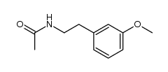 N-(3-methoxyphenylethyl)acetamide结构式