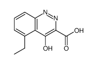 5-ethyl-4-oxo-1,4-dihydro-cinnoline-3-carboxylic acid结构式