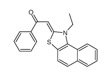 (2Z)-2-(1-ethylbenzo[e][1,3]benzothiazol-2-ylidene)-1-phenylethanone Structure