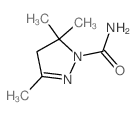 3,5,5-trimethyl-4H-pyrazole-1-carboxamide Structure