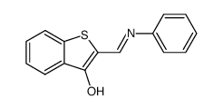 2-(phenylimino-methyl)-benzo[b]thiophen-3-ol Structure