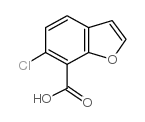 6-chloro-1-benzofuran-7-carboxylic acid Structure
