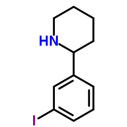 2-(3-Iodophenyl)piperidine结构式