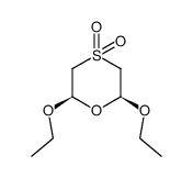 cis-2,6-diethoxy-1,4-oxathiane 4,4-dioxide结构式