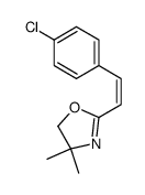 (Z)-2-[2-(4-chlorophenyl)vinyl]-4,4-dimethyl-4,5-dihydro-1,3-oxazole Structure