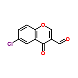 6-Chloro-4-oxo-4H-chromene-3-carbaldehyde structure