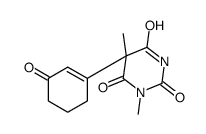 1,5-dimethyl-5-(3-oxocyclohexen-1-yl)-1,3-diazinane-2,4,6-trione Structure