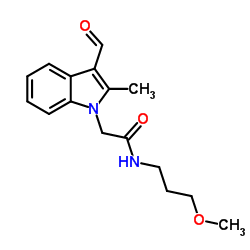 2-(3-Formyl-2-methyl-1H-indol-1-yl)-N-(3-methoxypropyl)acetamide结构式