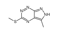 3-methyl-5-methylsulfanyl-2H-pyrazolo[4,3-e][1,2,4]triazine结构式