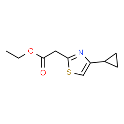 Ethyl 2-(4-cyclopropyl-1,3-thiazol-2-yl)acetate Structure