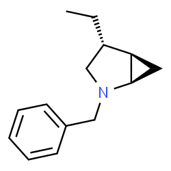 2-Azabicyclo[3.1.0]hexane,4-ethyl-2-(phenylmethyl)-,(1R,4R,5R)-rel-(9CI)结构式