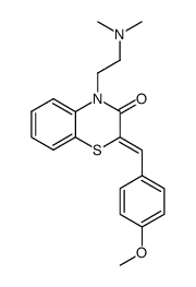 4-(2-dimethylamino-ethyl)-2-(4-methoxy-benzylidene)-4H-benzo[1,4]thiazin-3-one Structure