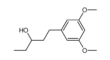 1,3-dimethoxy-5-(3'-hydroxypentyl)benzene结构式