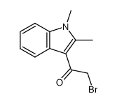 2-BROMO-1-(1,2-DIMETHYL-1H-INDOL-3-YL)-ETHANONE structure