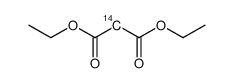 <2-14C>Malonsaeure-diethylester结构式