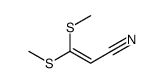 3,3-bis(methylsulfanyl)prop-2-enenitrile Structure