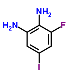 1,2-DIAMINO-3-FLUORO-5-IODOBENZENE结构式