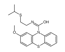 2-methoxy-N-(2-propan-2-ylsulfanylethyl)phenothiazine-10-carboxamide结构式